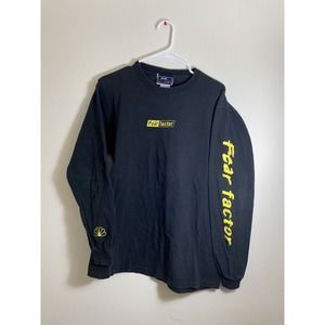Vintage 2003 Fear Factor TV Show Promo Spiders Long Sleeve T Shirt Mens Med NBC